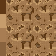 Pattern with dogs