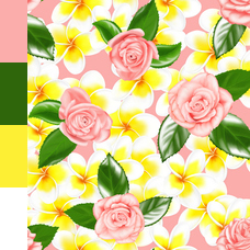 Роза и Плюмерия 2